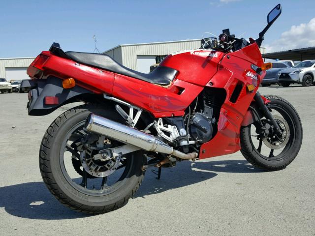 JKAEXMF166DA23161 - 2006 KAWASAKI EX250 F RED photo 4