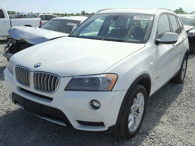 5UXWX7C54E0E78856 - 2014 BMW X3 XDRIVE3 WHITE photo 2