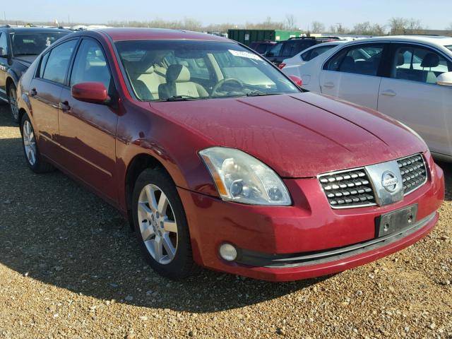 1N4BA41E74C811375 - 2004 NISSAN MAXIMA SE MAROON photo 1