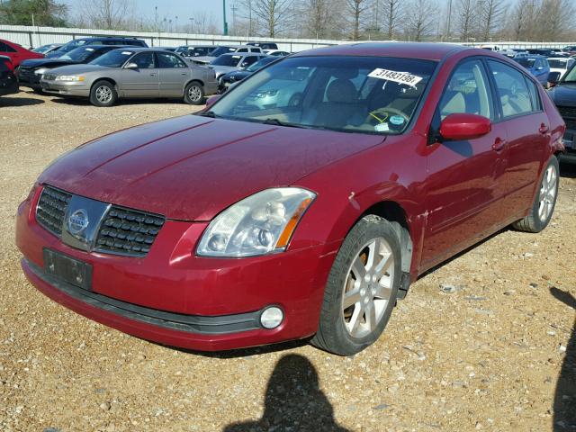 1N4BA41E74C811375 - 2004 NISSAN MAXIMA SE MAROON photo 2