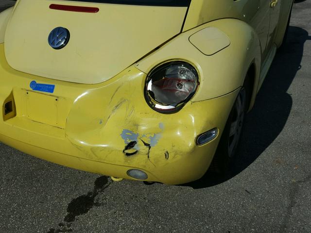 3VWBB61C1WM045174 - 1998 VOLKSWAGEN NEW BEETLE 黄色 照片 9