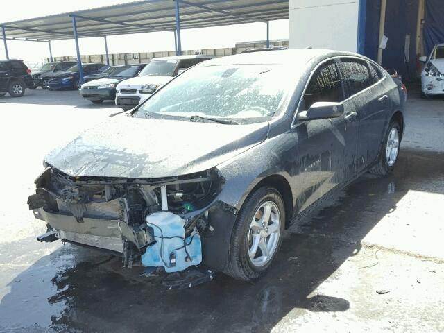 1G1ZB5ST0HF190695 - 2017 CHEVROLET MALIBU LS გრაფიტი ფოტო 2