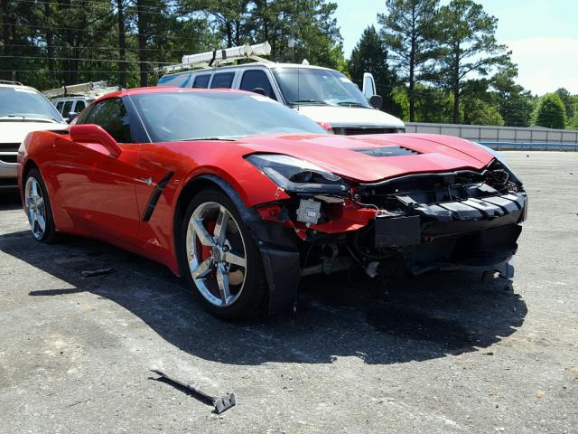 1G1YB2D79E5112217 - 2014 CHEVROLET CORVETTE S RED photo 1