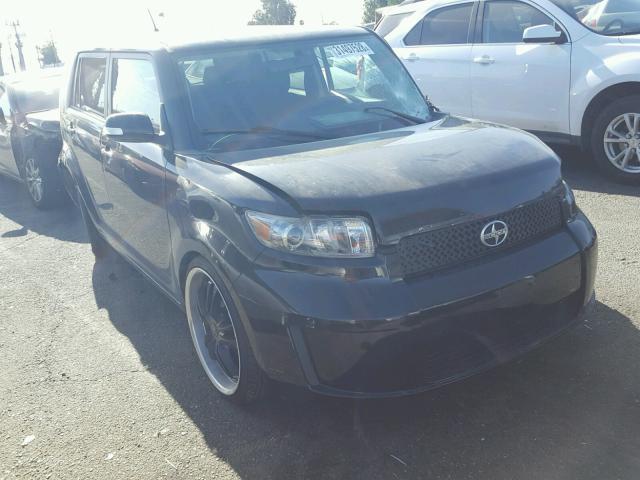 JTLKE50EX81004781 - 2008 TOYOTA SCION XB BLACK photo 1