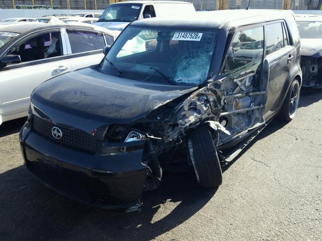 JTLKE50EX81004781 - 2008 TOYOTA SCION XB BLACK photo 2