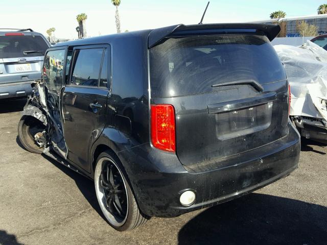 JTLKE50EX81004781 - 2008 TOYOTA SCION XB BLACK photo 3