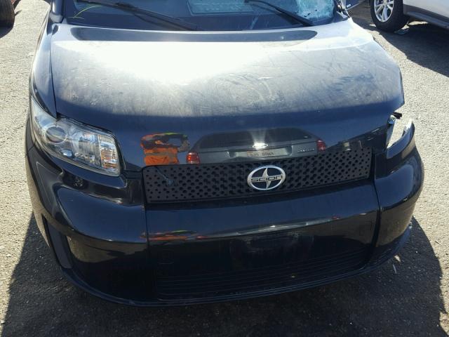JTLKE50EX81004781 - 2008 TOYOTA SCION XB BLACK photo 7