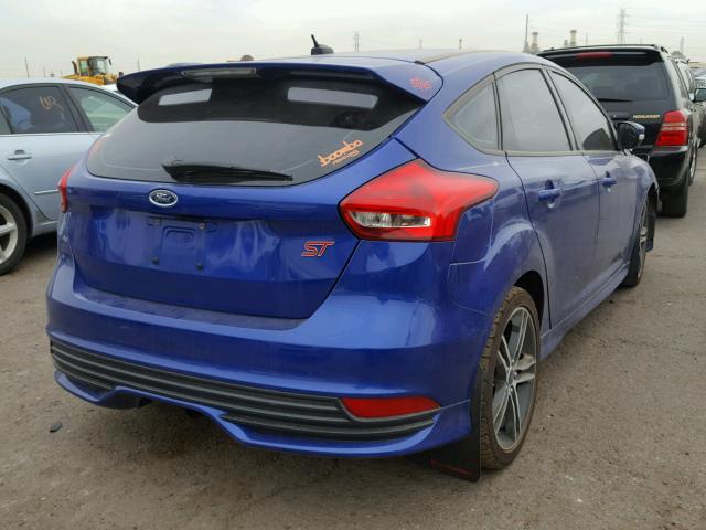 1FADP3L9XFL369681 - 2015 FORD FOCUS ST BLUE photo 4