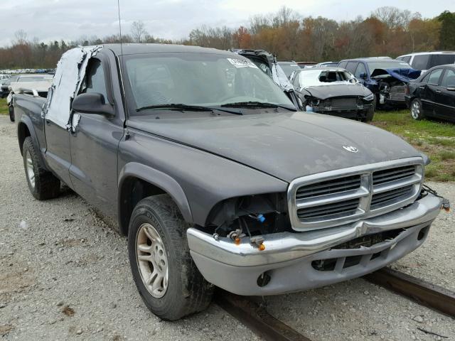 1D7HL48X43S146306 - 2003 DODGE DAKOTA QUA GRAY photo 1