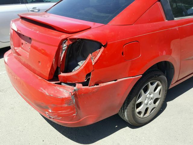 1G8AM12F14Z100815 - 2004 SATURN ION LEVEL წითელი ფოტო 9