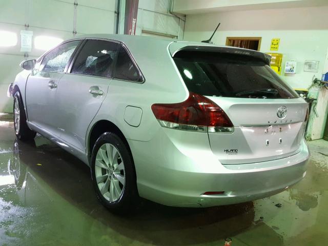 4T3BA3BB1DU048033 - 2013 TOYOTA VENZA LE SILVER photo 3