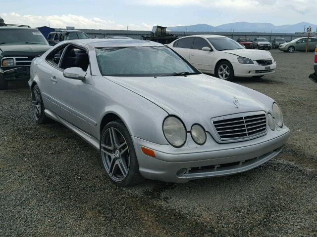 WDBLJ74G42T111385 - 2002 MERCEDES-BENZ CLK55 AMG SILVER photo 1