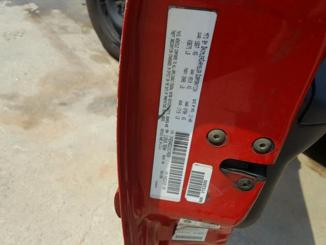 1P3ES46C21D174526 - 2001 PLYMOUTH NEON BASE 红色 照片 10