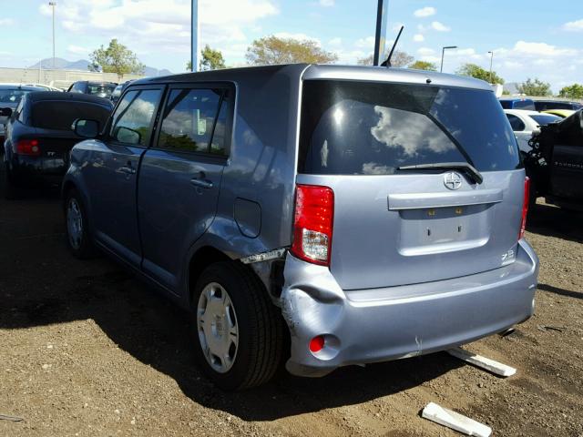 JTLZE4FEXCJ017037 - 2012 TOYOTA SCION XB BLUE photo 3