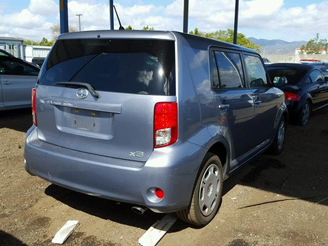 JTLZE4FEXCJ017037 - 2012 TOYOTA SCION XB BLUE photo 4