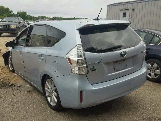 JTDZN3EU5D3263756 - 2013 TOYOTA PRIUS V BLUE photo 3