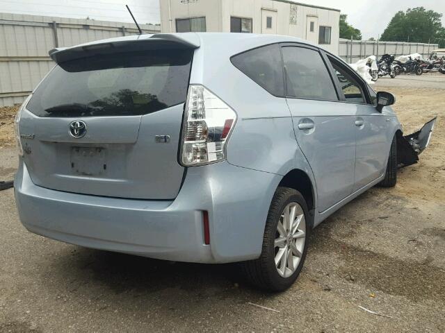 JTDZN3EU5D3263756 - 2013 TOYOTA PRIUS V BLUE photo 4