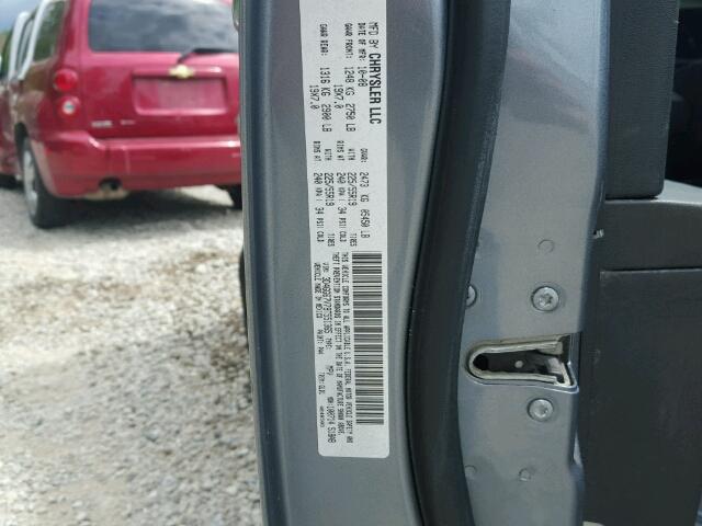 3D4GG67V79T551365 - 2009 DODGE JOURNEY R/ GRAY photo 10