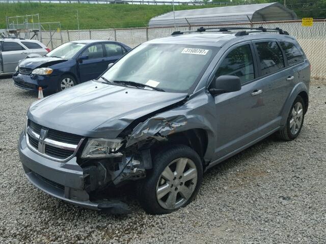 3D4GG67V79T551365 - 2009 DODGE JOURNEY R/ GRAY photo 2