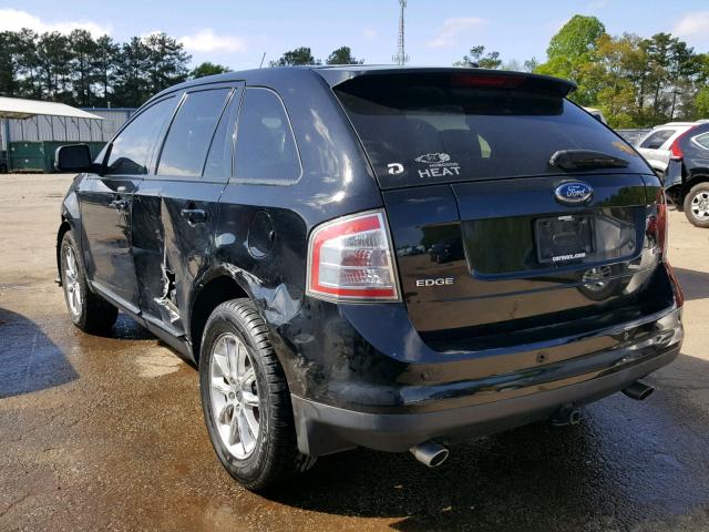 2FMDK39C37BB45418 - 2007 FORD EDGE SEL P BLACK photo 3