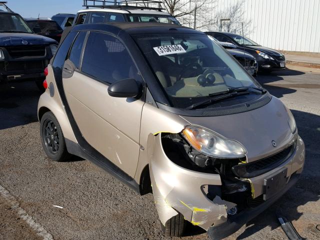 WMEEK31X58K170711 - 2008 SMART FORTWO PAS GOLD photo 1