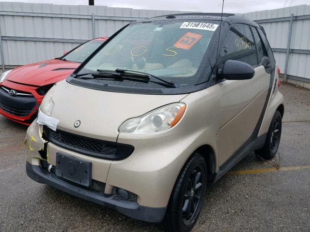 WMEEK31X58K170711 - 2008 SMART FORTWO PAS GOLD photo 2