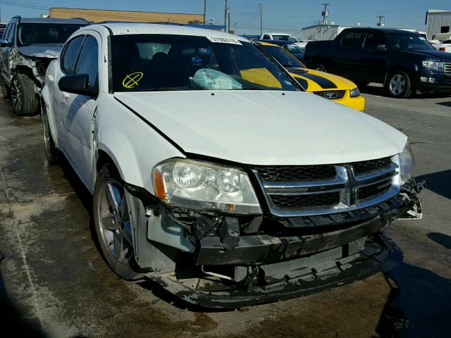 1B3BD4FBXBN563044 - 2011 DODGE AVENGER EX WHITE photo 1