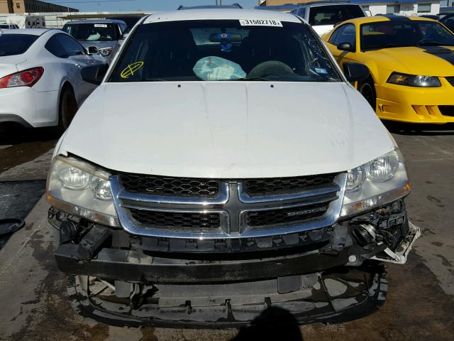 1B3BD4FBXBN563044 - 2011 DODGE AVENGER EX WHITE photo 9