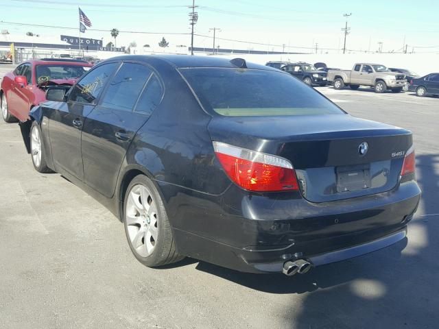 WBANB33515CN63411 - 2005 BMW 545 I BLACK photo 3