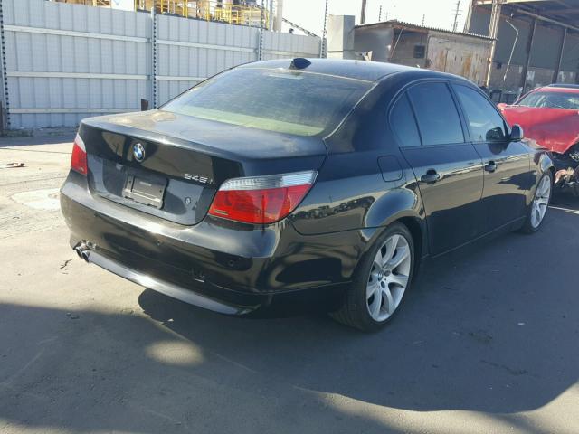 WBANB33515CN63411 - 2005 BMW 545 I BLACK photo 4