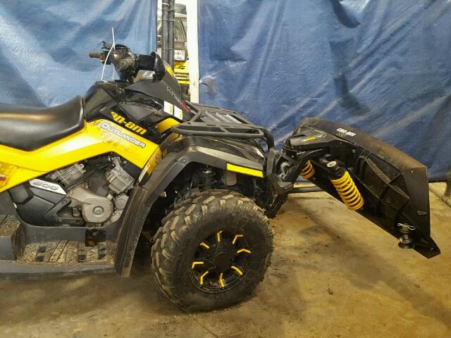 3JBEPLK13AJ000344 - 2010 CAN-AM OUTLANDER YELLOW photo 5