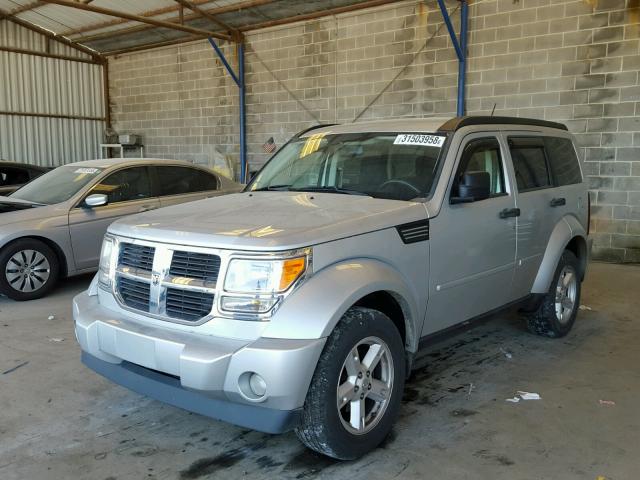 1D8GU58K67W579848 - 2007 DODGE NITRO SLT SILVER photo 2