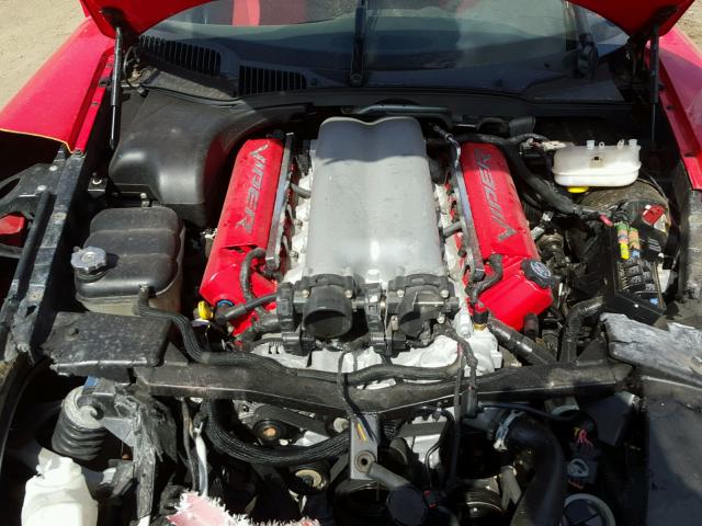 1B3JZ69Z49V500078 - 2009 DODGE VIPER SRT- RED photo 7