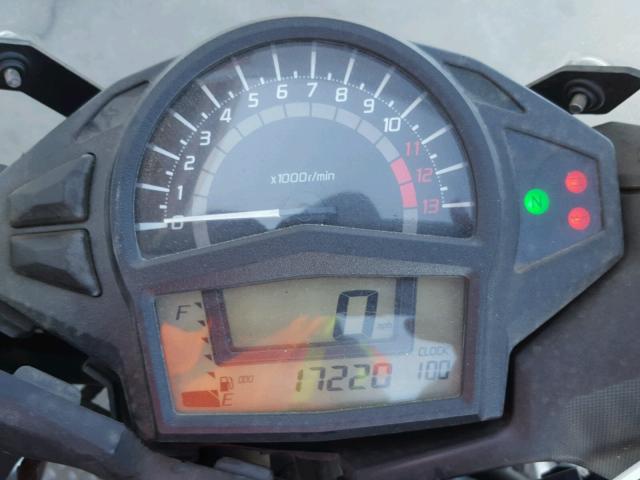 JKAEXEE10CDA03023 - 2012 KAWASAKI EX650 EC BLACK photo 8