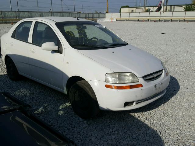 KL1TD52674B196729 - 2004 CHEVROLET AVEO WHITE photo 1