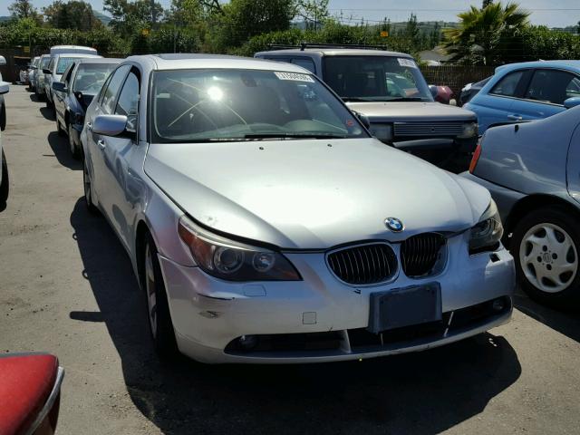 WBANE53507CW67765 - 2007 BMW 525 I SILVER photo 1