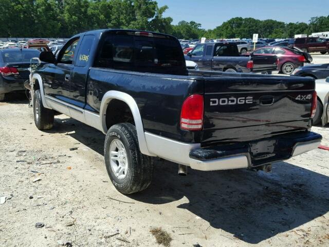 1B7GG42N02S552101 - 2002 DODGE DAKOTA SLT TWO TONE photo 3