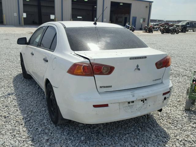 JA3AU16U28U036736 - 2008 MITSUBISHI LANCER DE WHITE photo 3