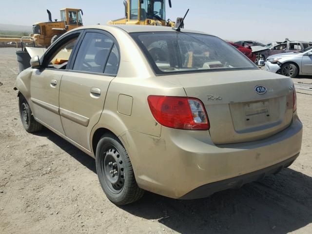 KNADH4A35A6673677 - 2010 KIA RIO LX Ոսկեգույն լուսանկար 3
