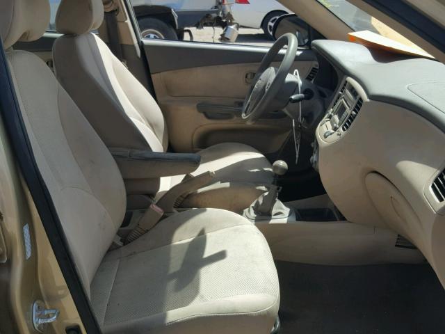 KNADH4A35A6673677 - 2010 KIA RIO LX Ոսկեգույն լուսանկար 5