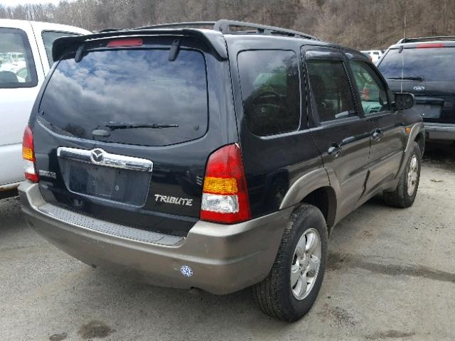 4F2CZ96154KM33055 - 2004 MAZDA TRIBUTE ES BLACK photo 4