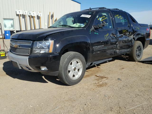 3GNTKFE73DG292462 - 2013 CHEVROLET AVALANCHE BLACK photo 2