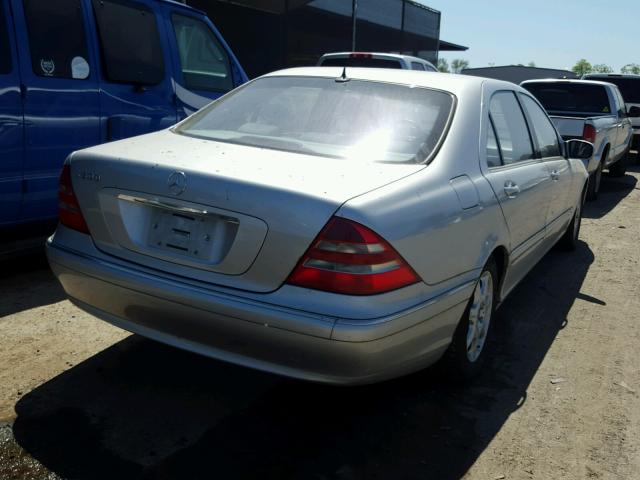 WDBNG75J82A290866 - 2002 MERCEDES-BENZ S 500 SILVER photo 4