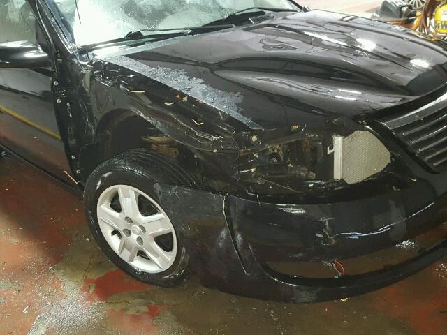 1G8AJ55F16Z111456 - 2006 SATURN ION LEVEL შავი ფოტო 9