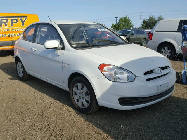 KMHCM3AC1AU162320 - 2010 HYUNDAI ACCENT BLU WHITE photo 1