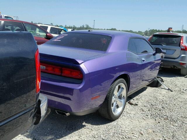 2C3CDYBT9EH143351 - 2014 DODGE CHALLENGER PURPLE photo 4