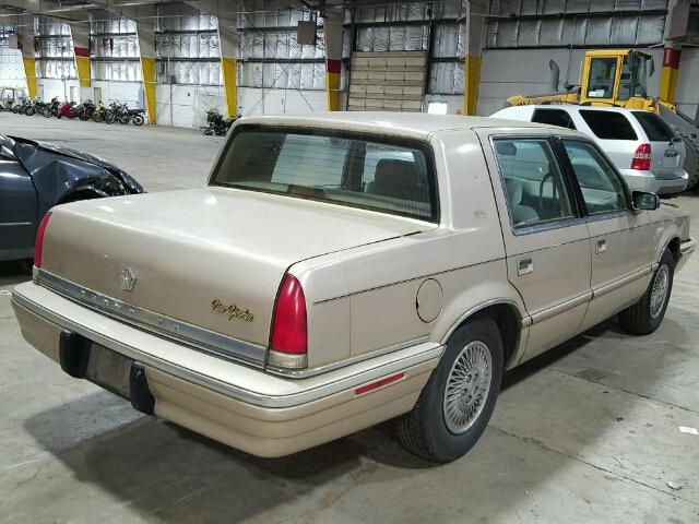 1C3XC66R1PD179395 - 1993 CHRYSLER NEW YORKER TAN photo 4