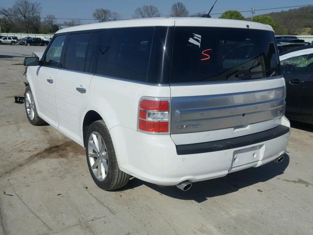 2FMHK6D81HBA11711 - 2017 FORD FLEX LIMIT WHITE photo 3