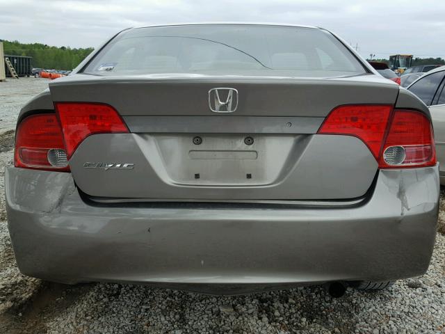 JHMFA16836S004596 - 2006 HONDA CIVIC EX GRAY photo 9