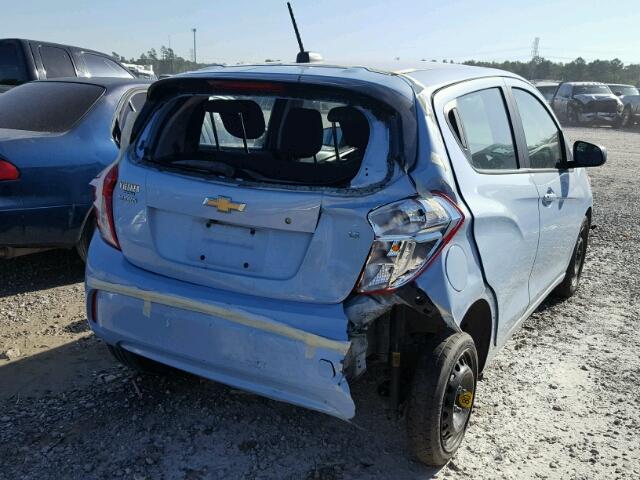 KL8CB6SA6GC646354 - 2016 CHEVROLET SPARK LS BLUE photo 4